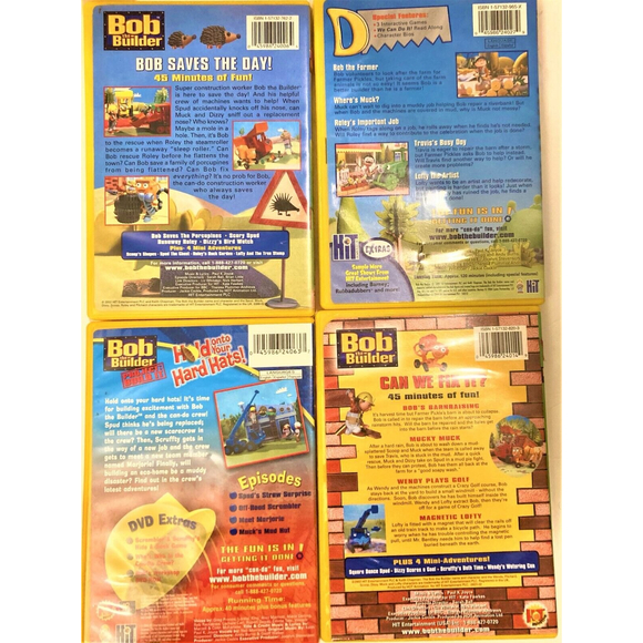 Lot of 4 Bob The Builder DVDs - Picture 3 of 3